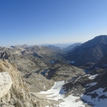 View back toward camp