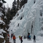 Crowded in the School Room during the ice fest.