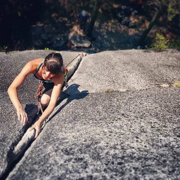 Climbing in Squamish, British Columbia.