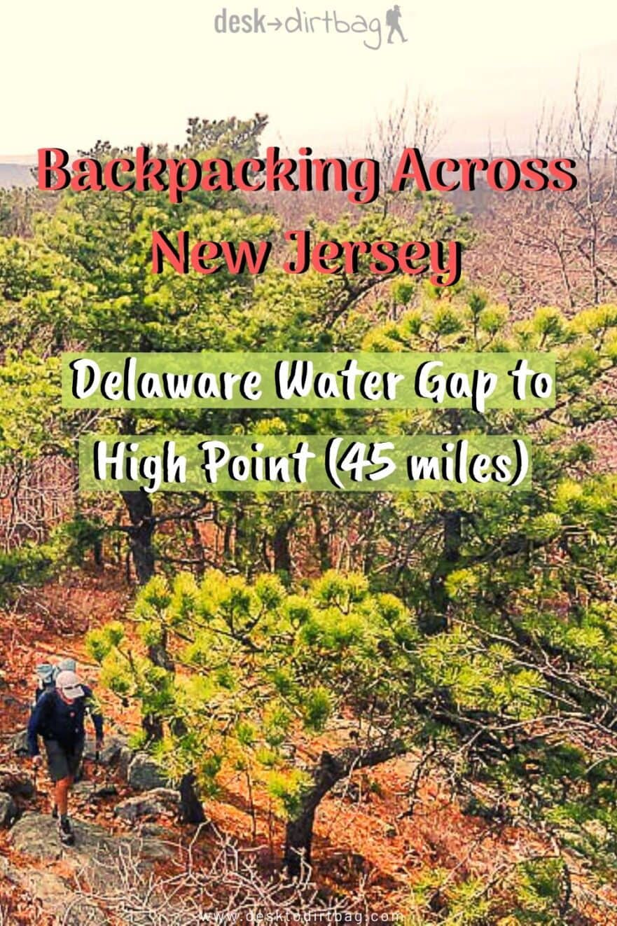 Backpacking New Jersey Delaware Water Gap to High Point on the AT