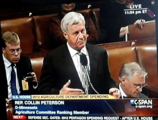 Me working late on the House Floor, Blackberry in hand!