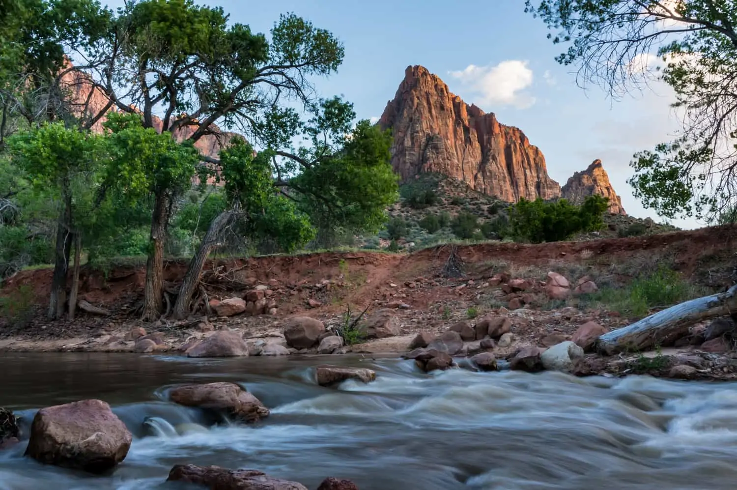 The Watchman and Virgin River in Zion - Behind the Photo photography