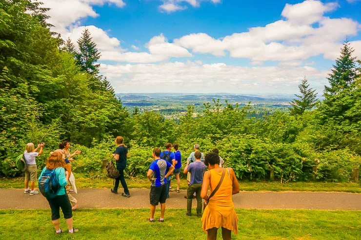Hike overlooking Portland, Oregon - Thoughts on Living a Remarkable Life: Dreams, Doing Things, Memories
