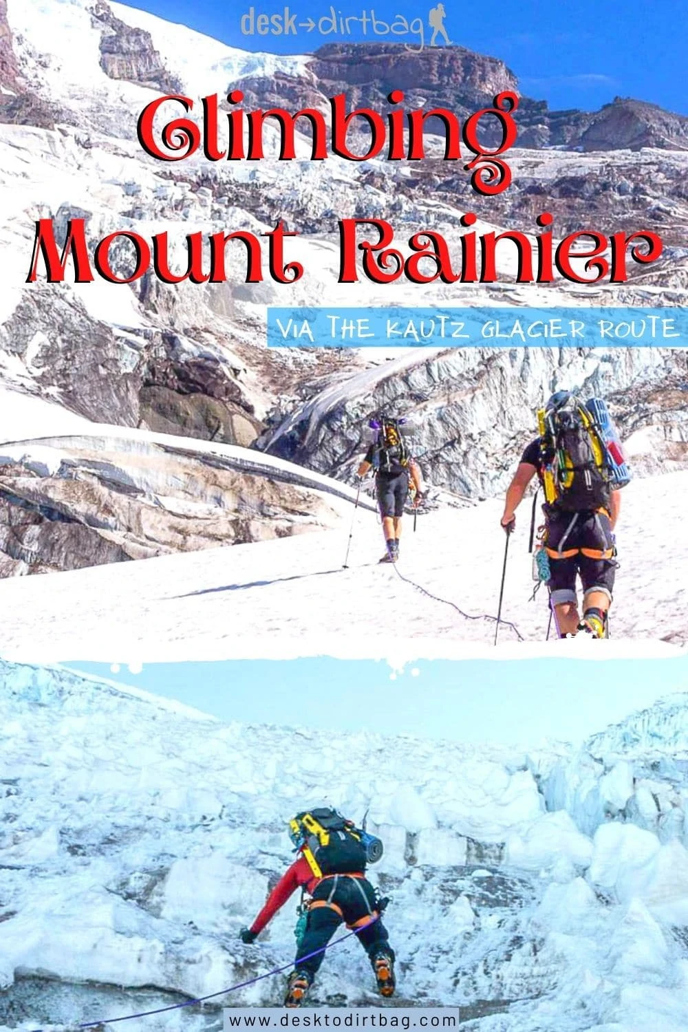 Climbing Mount Rainier via the Kautz Glacier Route washington, trip-reports, alpine