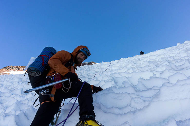 Climbing Mount Rainier via the Kautz Glacier Route washington, trip-reports, alpine