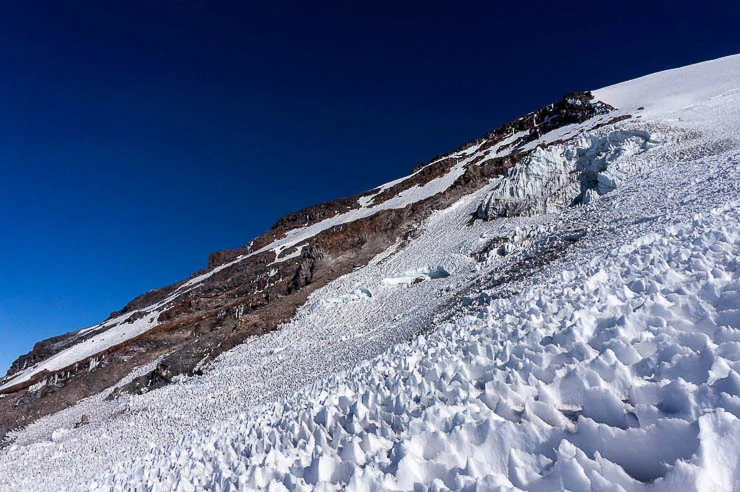 Climbing Mount Rainier via the Kautz Glacier Route washington, trip-reports, alpine