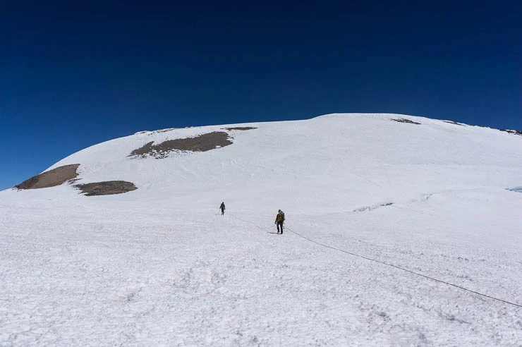 Climbing Mount Rainier via the Kautz Glacier Route washington, trip-reports, alpine