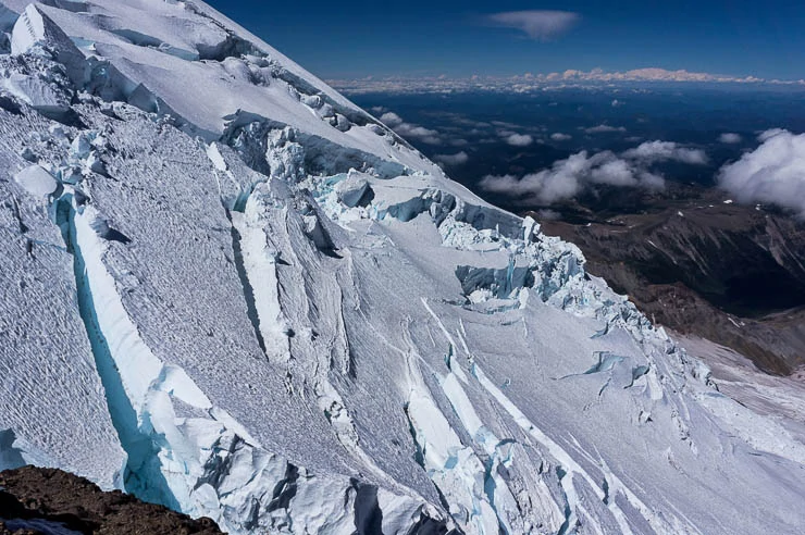 Climbing Mount Rainier via the Kautz Glacier Route washington, trip-reports, alpine