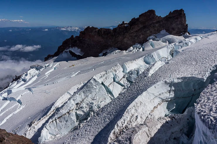 Climbing Mount Rainier via the Kautz Glacier Route washington, trip-reports, alpine