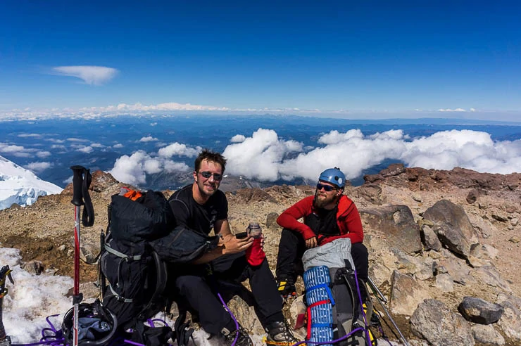 Climbing Mount Rainier via the Kautz Glacier Route washington, trip-reports, alpine