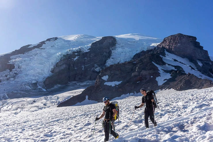 Climbing Mount Rainier via the Kautz Glacier Route washington, trip-reports, alpine