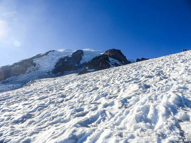 Climbing Mount Rainier via the Kautz Glacier Route washington, trip-reports, alpine