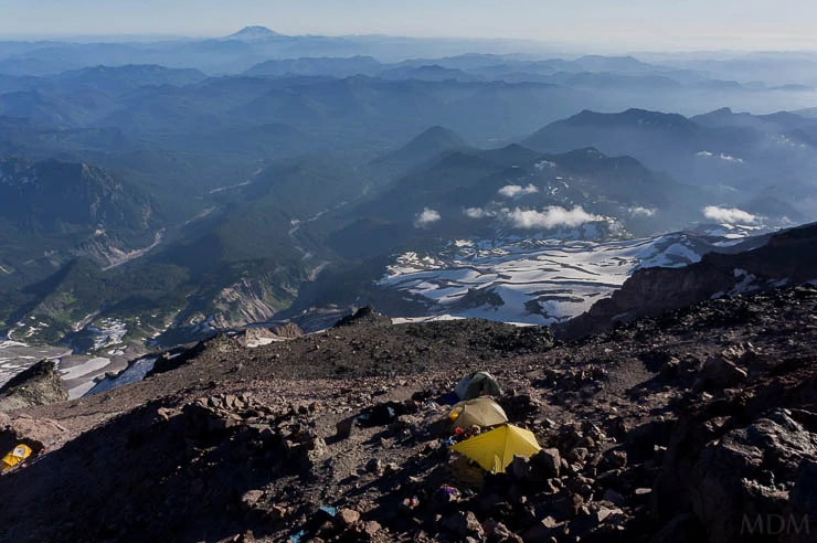 Climbing Mount Rainier via the Kautz Glacier Route washington, trip-reports, alpine