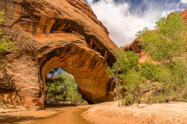 Natural Bridge along Coyote Gulch - Backpacking Coyote Gulch in Grand Staircase Escalante