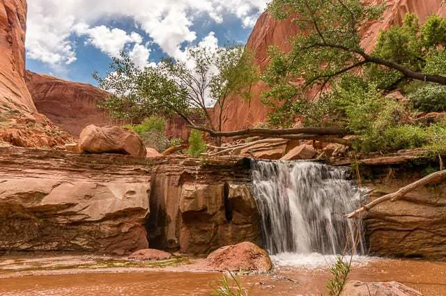 Yet another waterfall in Coyote Gulch - Backpacking Coyote Gulch in Grand Staircase Escalante