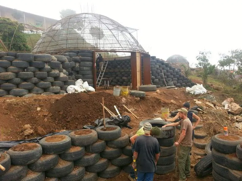 Volunteering Abroad Building Earthships outside of Bogota with Long Way Home