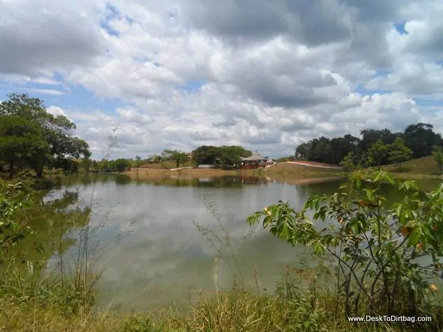 One of the numerous lakes around the property.