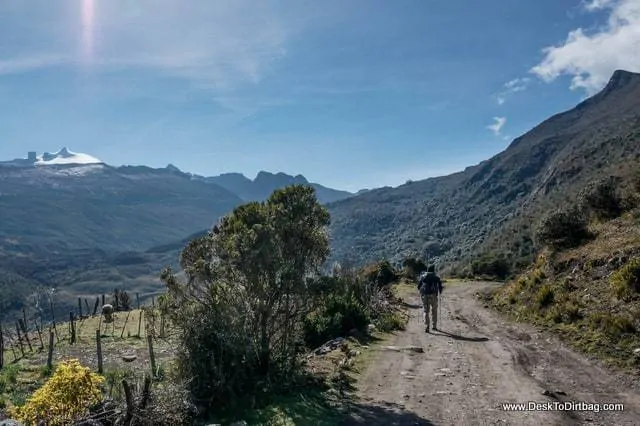 Pan de Azucar and el Pulpito del Diablo in the distance. - Sierra Nevada del Cocuy Colombia