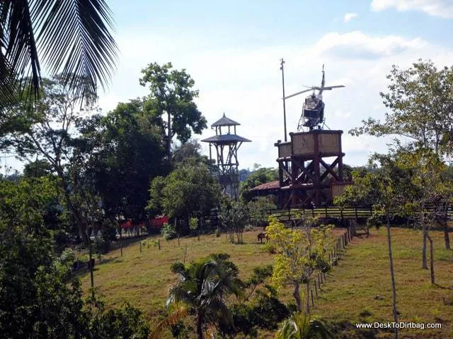 Helicopter located near Pablo's old house.