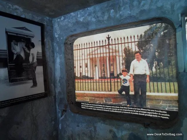 A big embarrassment for the US, Pablo posing in front of the White House.