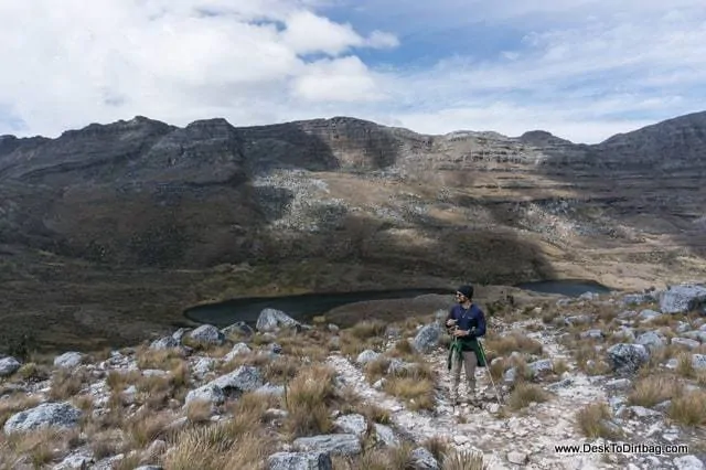 Jeff on the trail up to Paso Cusiri. - Sierra Nevada del Cocuy Colombia