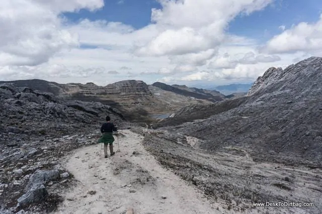 Hiking back down to camp. - Sierra Nevada del Cocuy Colombia