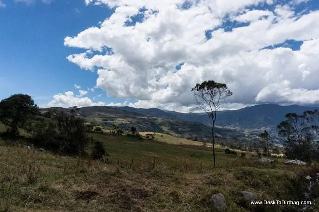 Vista del pueblo - Sierra Nevada del Cocuy