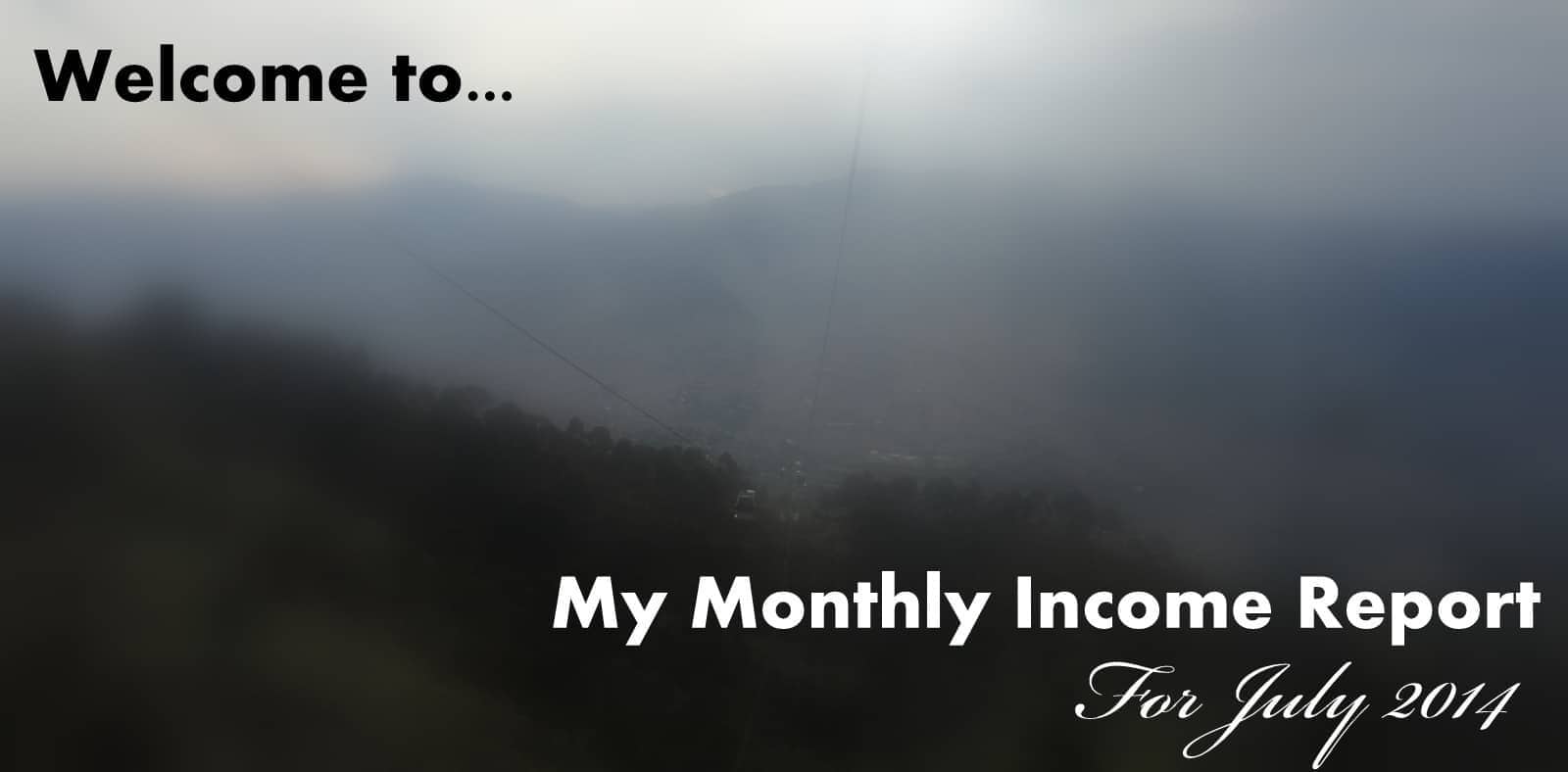 July 2014 Income Report