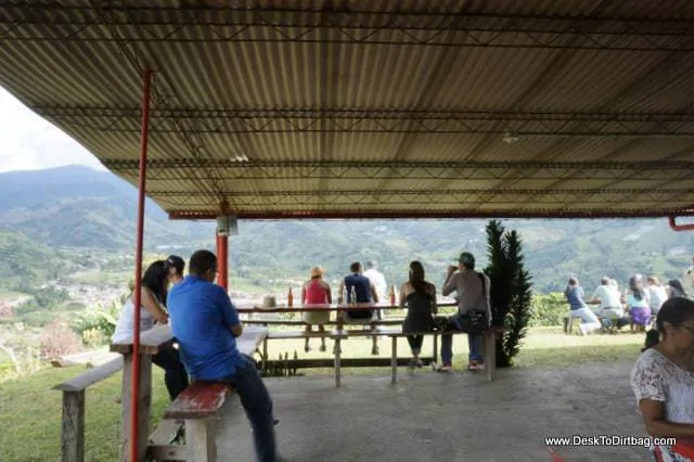 The small tienda overlooking town.