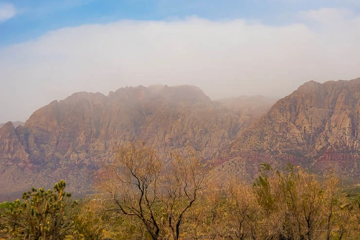 Moody day at Red Rocks Canyon in Vegas