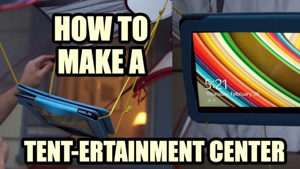 How to make a tent entertainment center tablet ipad