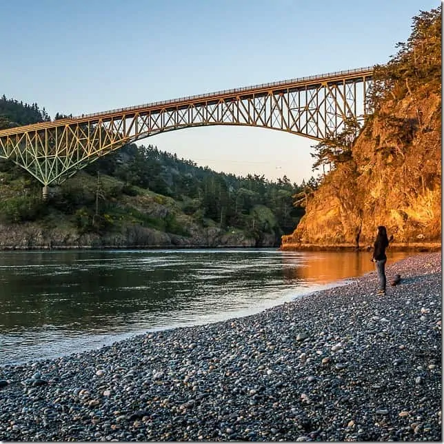 Stand below Deception Pass - 49 Places to Visit on the Ultimate West Coast Road Trip