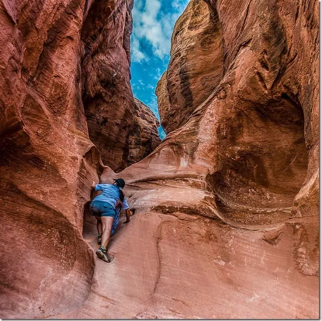 Shimmy your way through slot canyons in Grand Staircase Escalante Utah - 49 Places to Visit on the Ultimate West Coast Road Trip