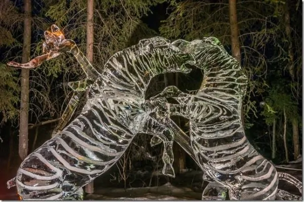 Ice sculptures in Fairbanks Alaska