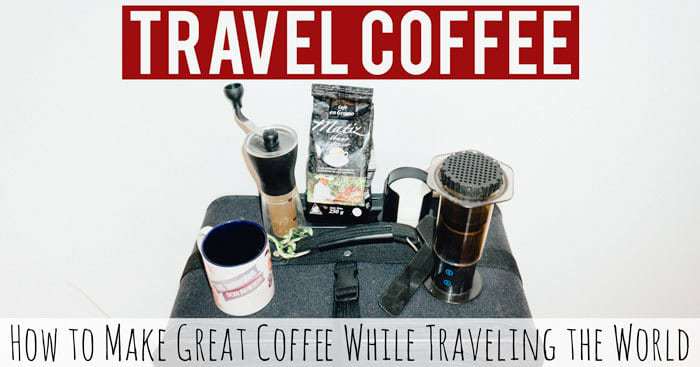 Stop settling for lackluster coffee while traveling. Find out how to make great coffee while traveling. www.desktodirtbag.com