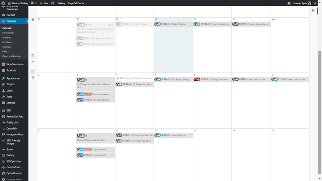 coschedule calendar