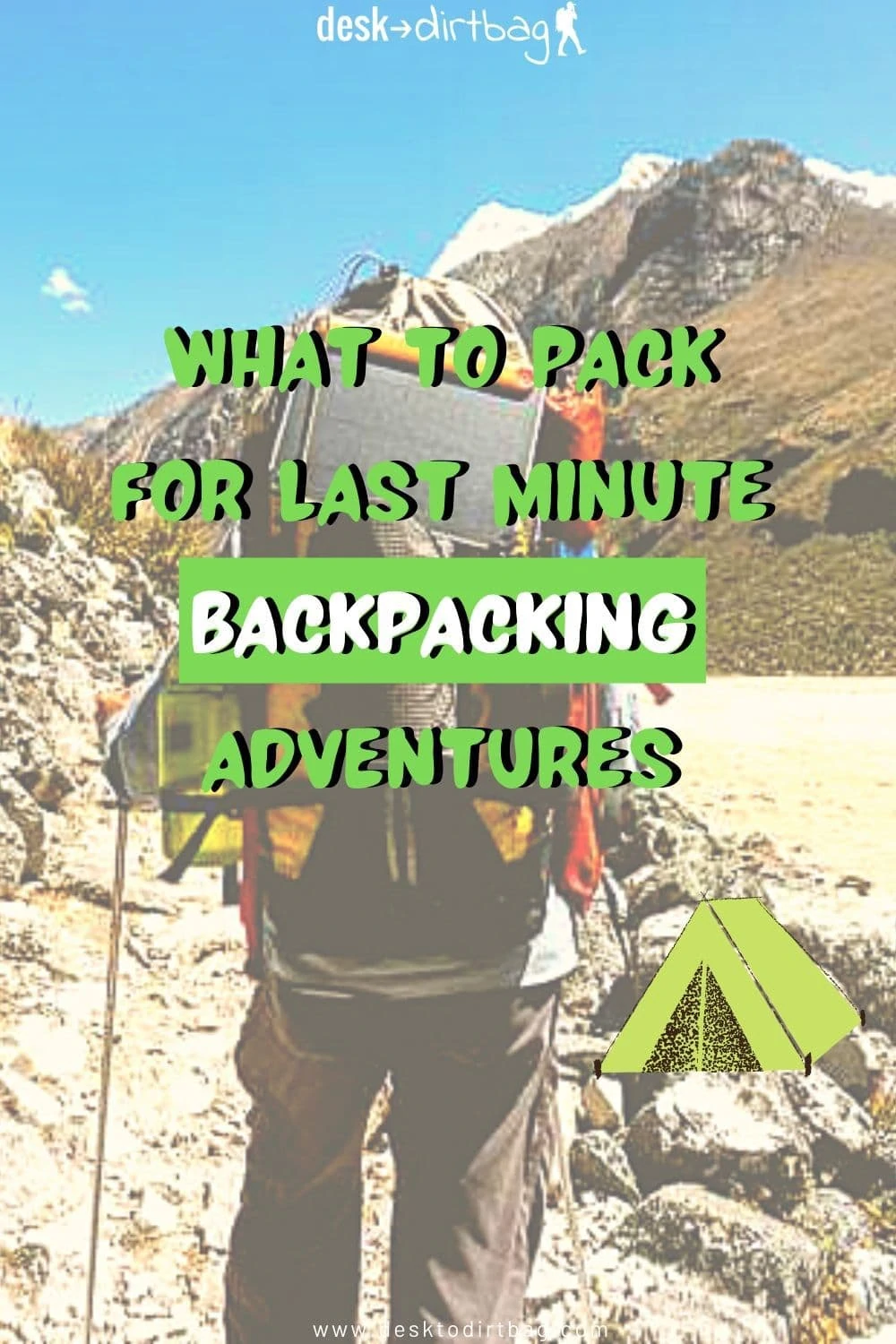 What to Pack in a Camping Go Bag for Last Minute Backpacking Adventures outdoors, backpacking