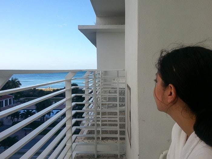 Partial ocean view room at the Metropolitan by COMO Miami Beach