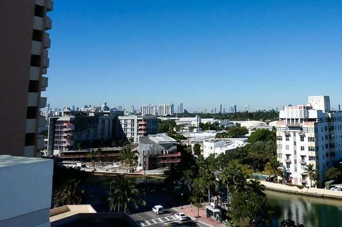 View of downtown Miami from the Metropolitan by COMO Miami Beach