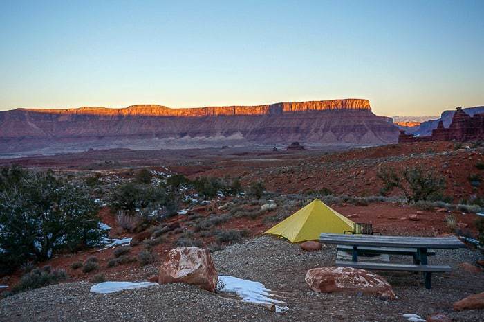 Trailstar as the dawn breaks over Utah