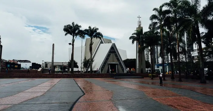 City central Plaza of Armenia, Quindio, Colombia.