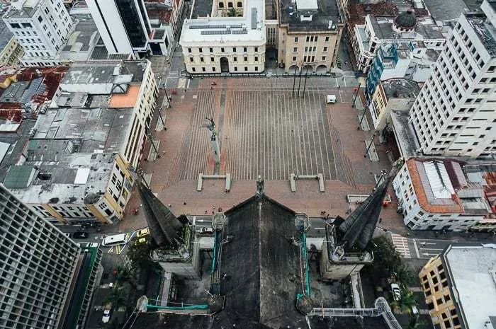 Looking down at the plaza - Things to Do in Manizales Colombia