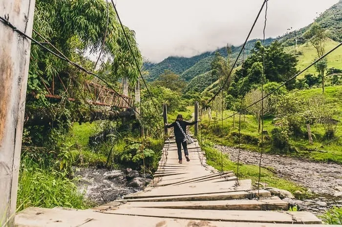 Hiking in Valle de Cocora near Salento, Colombia - Cocora Valley Hike