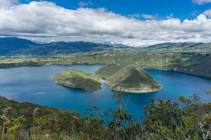Some people say the Cuicocha Lake name comes from the islands in the middle