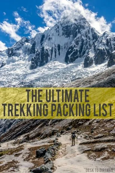 If you're new to the world of hiking or trekkiing, it can be tough to know what to bring along, that's why I created the ultimate trekking packing list.