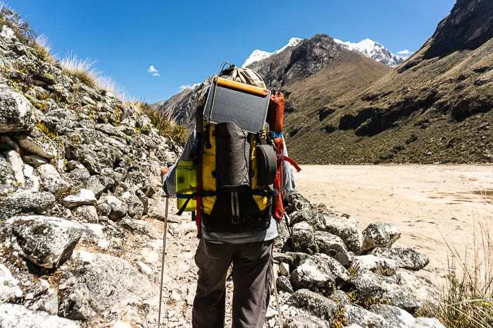Me all geared out on a five day trek - Trekking Packing List