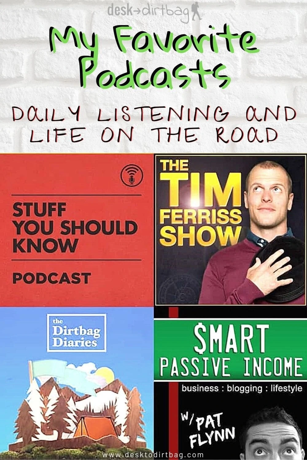 My Favorite Podcasts for Daily Listening and Life on the Road travel, road-trip, location-independence, armchair-alpinist