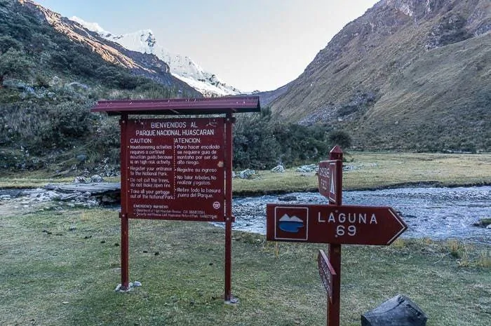 Sendero: Laguna 69