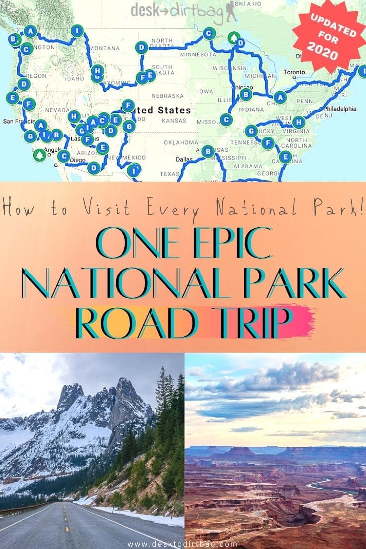 national park road trip loops