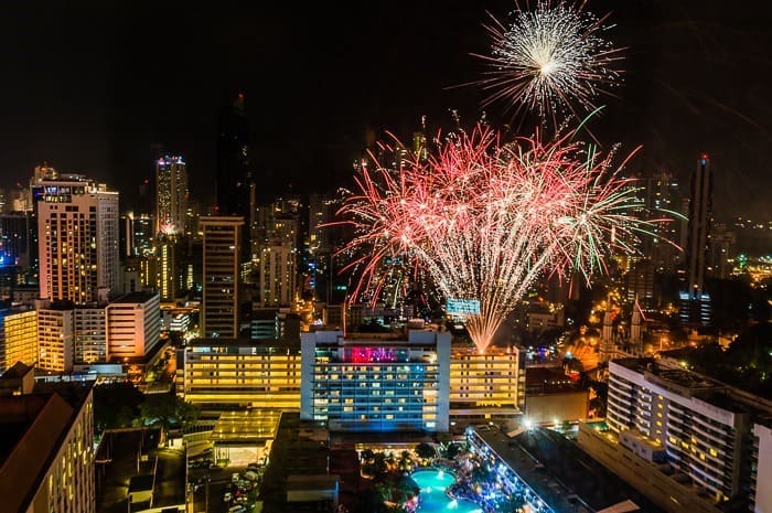 Año nuevo Panamá - países de Centroamérica